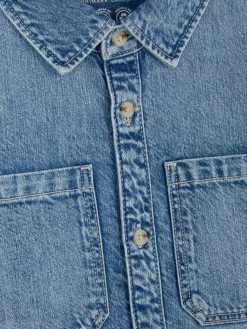 Langärmeliges Hemd Aus Denim