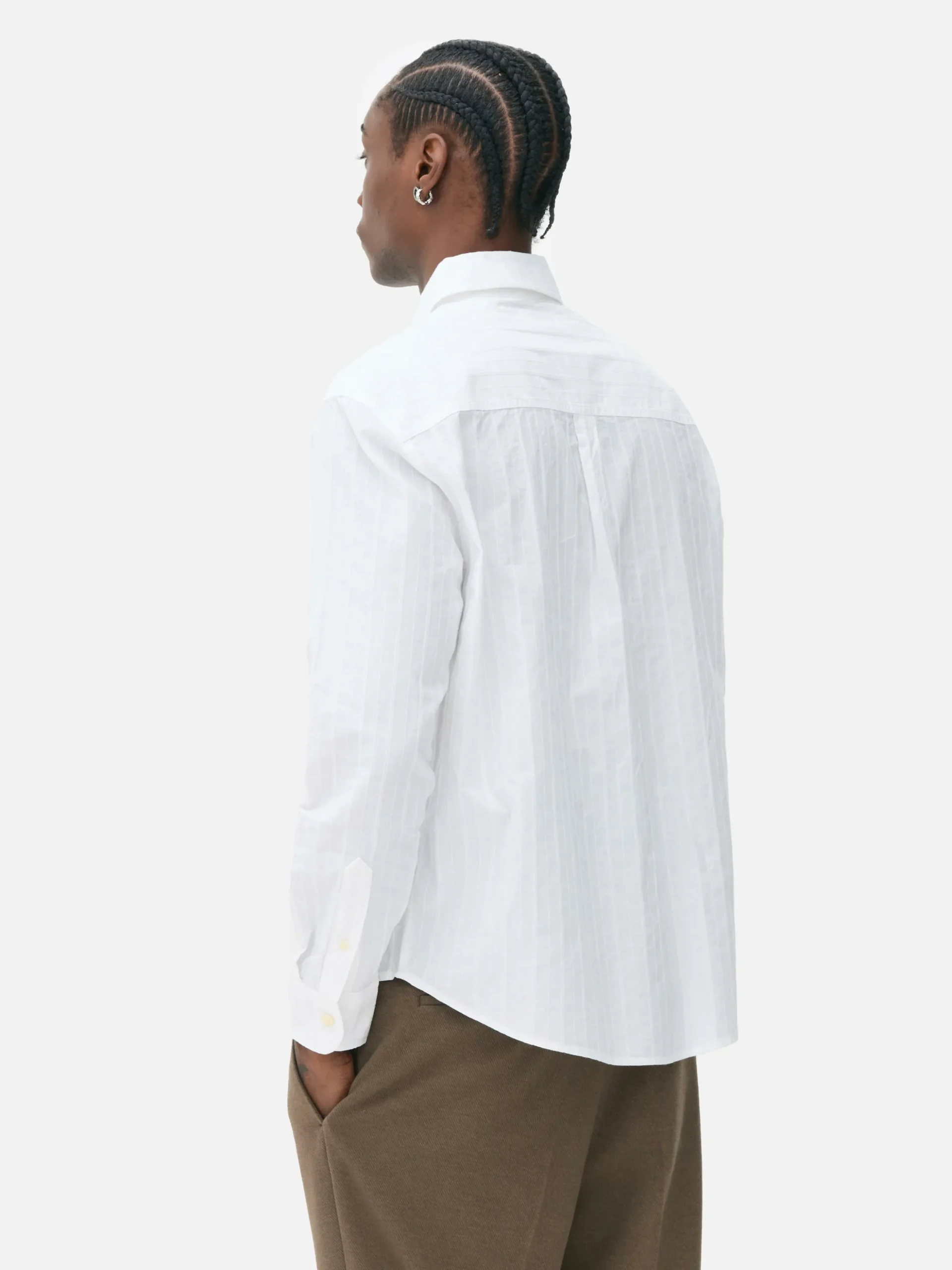 Langärmeliges Jacquardhemd