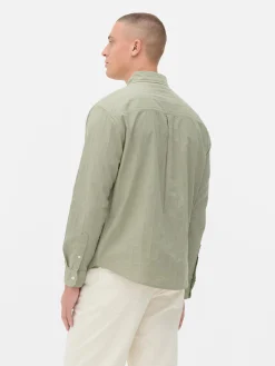 Langärmeliges Jacquardhemd