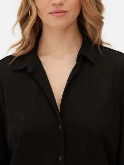 Langärmeliges Jerseyhemd