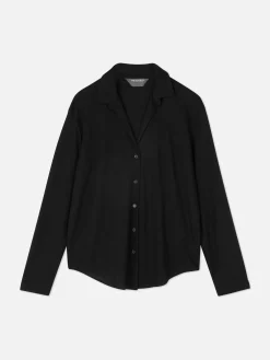 Langärmeliges Jerseyhemd