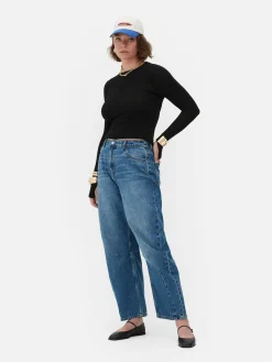 Langärmeliges „Rita Ora“ Stretch-T-Shirt