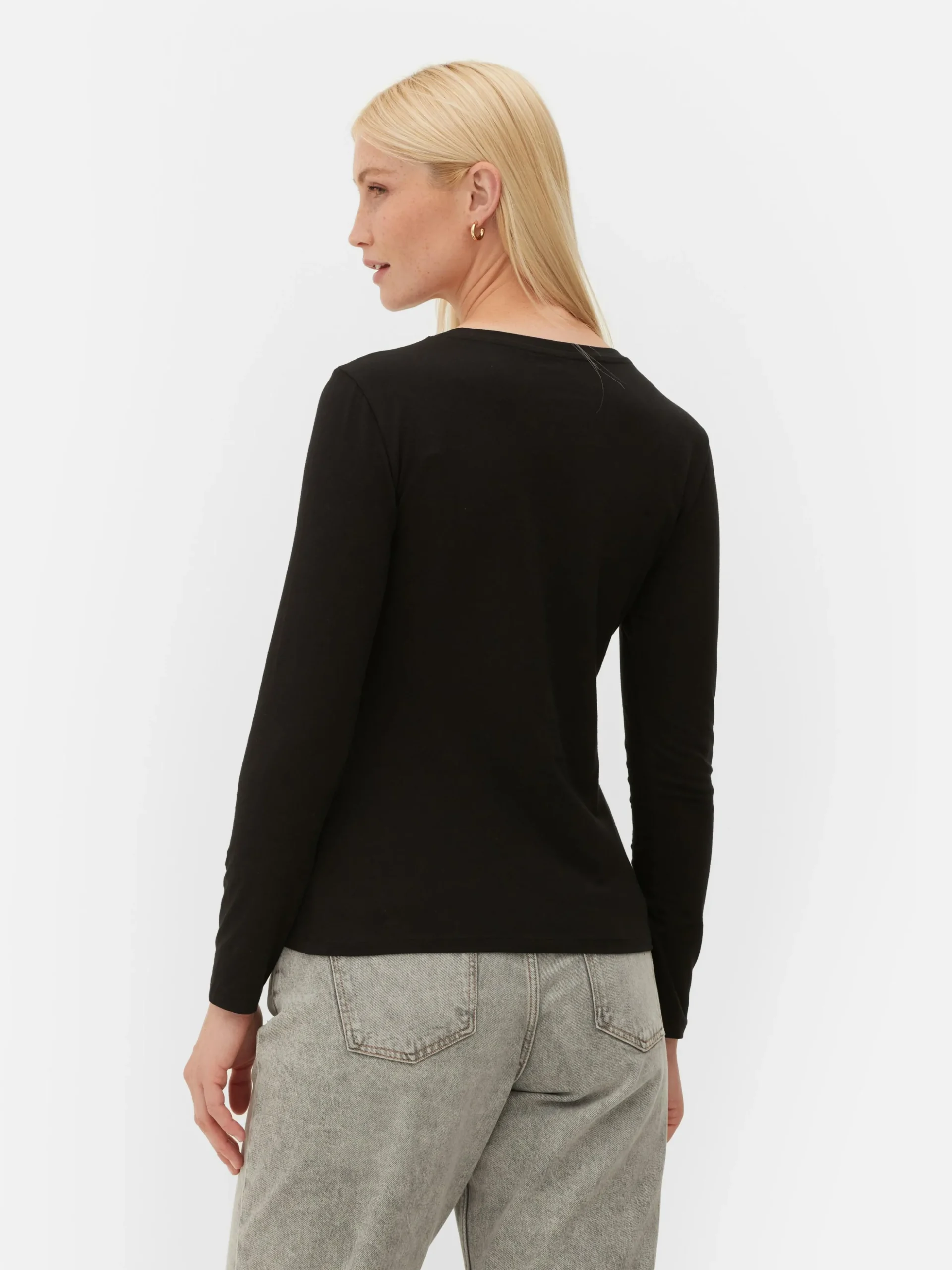 Langärmeliges Stretch-T-Shirt