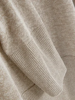 Langärmeliges „The Edit“ Strick-Poloshirt