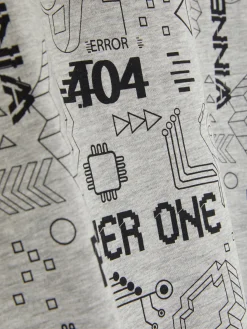 Langärmeliges T-Shirt Mit Gaming-Motiv