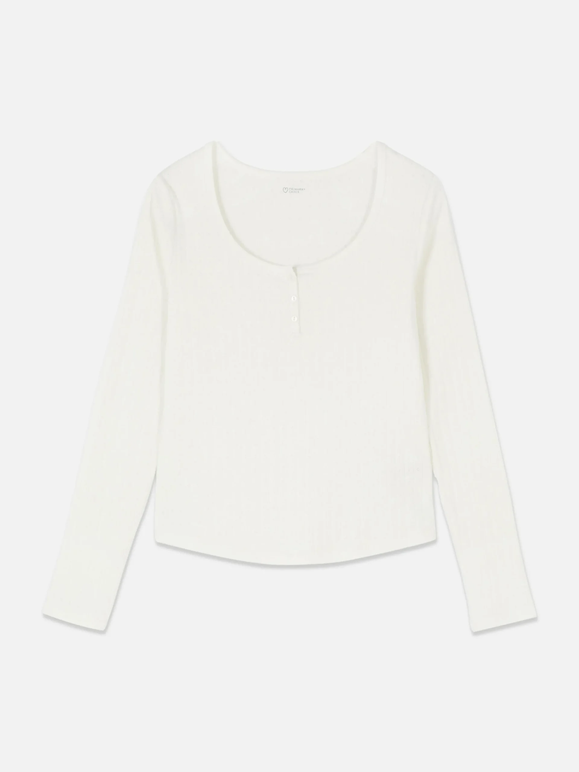 Langärmliges Schlafanzugtop Aus Pointelle