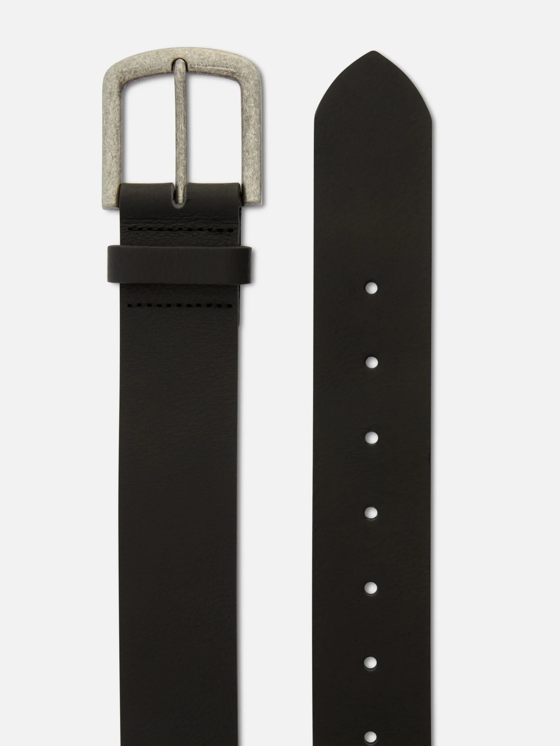 Ledergürtel Mit Eckiger Schnalle