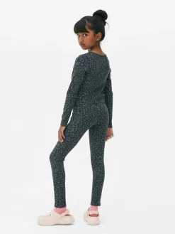 Leggings Mit Leopardenmuster