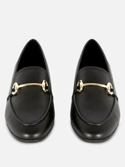 Loafer Aus Kunstleder Mit Schnalle