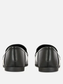 Loafer Aus Kunstleder Mit Schnalle