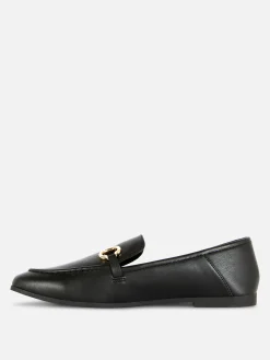 Loafer Aus Kunstleder Mit Schnalle