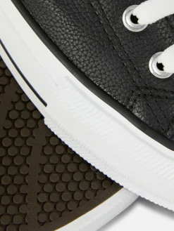 Low-Top Sneakers Aus Kunstleder Mit Plateausohle