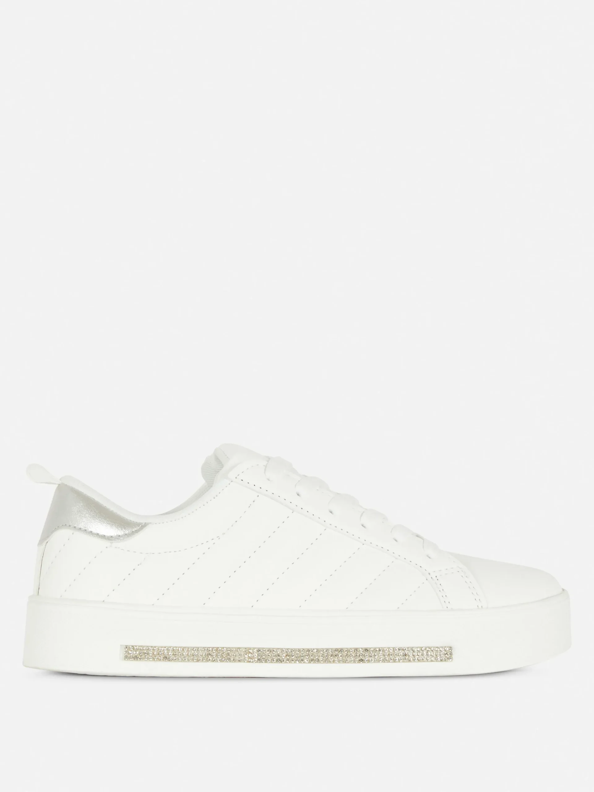 Low-Top-Sneaker Mit Strasssteinen-Detail