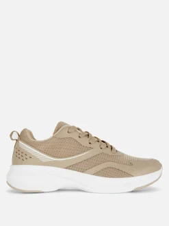 Low-Top-Sneakers Aus Netzstoff