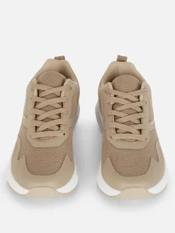 Low-Top-Sneakers Aus Netzstoff