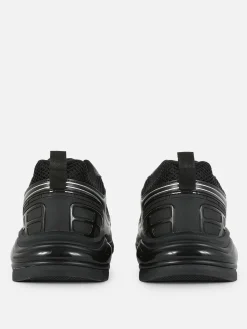 Low-Top-Sportsneaker Mit Einsätzen