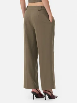 Lässige, Plissierte „Rita Ora“ Hose Mit Weitem Bein