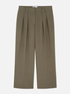 Lässige, Plissierte „Rita Ora“ Hose Mit Weitem Bein