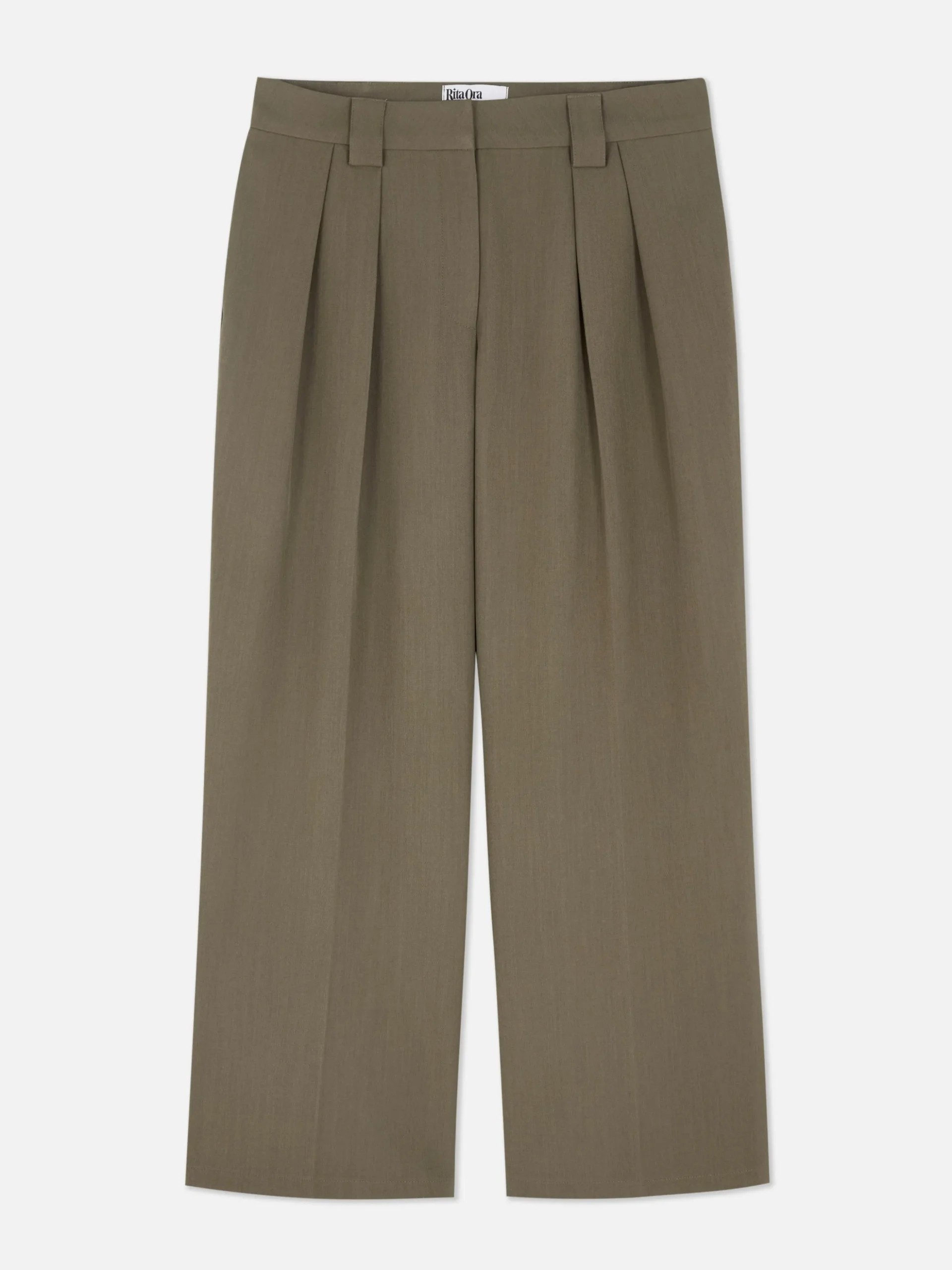 Lässige, Plissierte „Rita Ora“ Hose Mit Weitem Bein