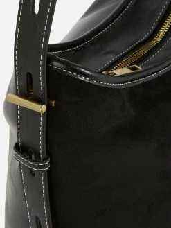 Lässige Tragetasche In Wildleder-Optik