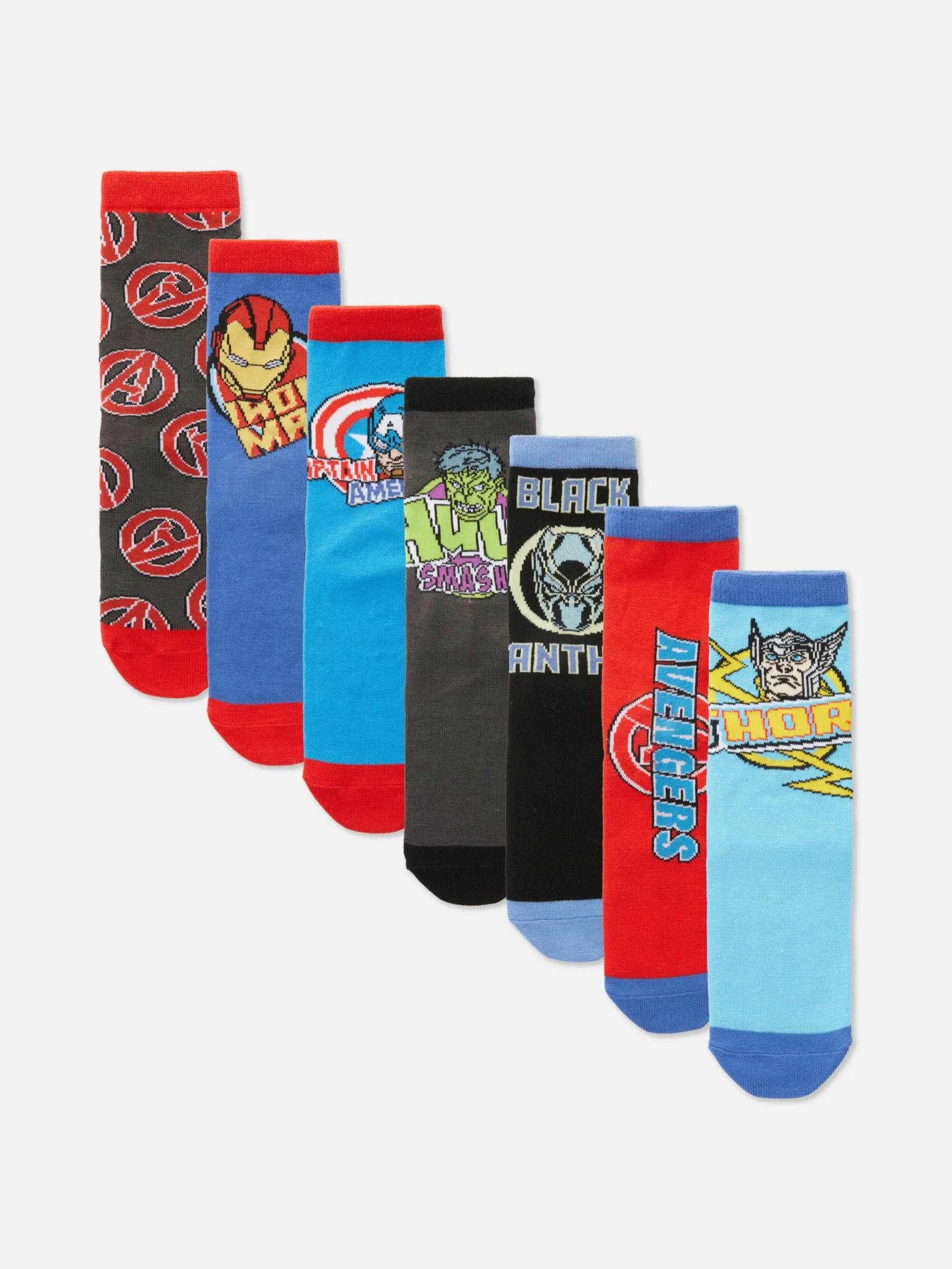 „Marvel Avengers“-Socken, 7er-Pack