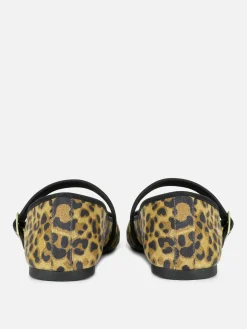 Mary Jane Ballerinas Mit Leopardenmuster