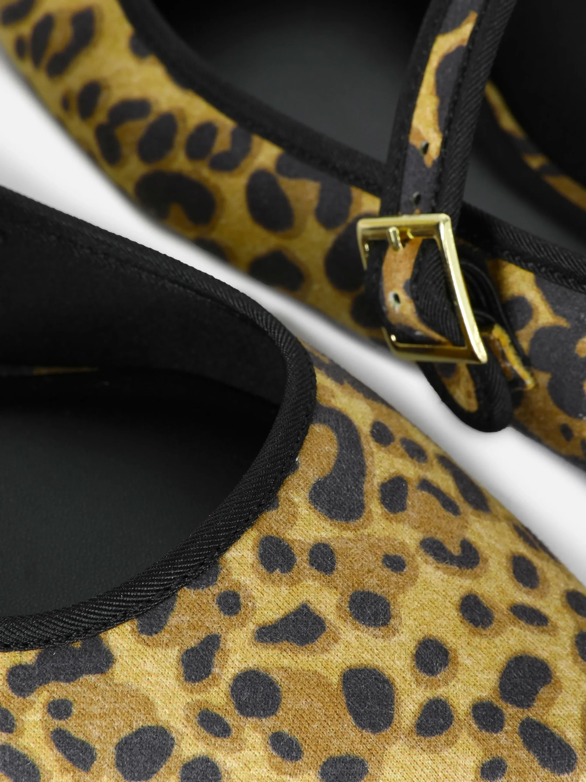 Mary Jane Ballerinas Mit Leopardenmuster