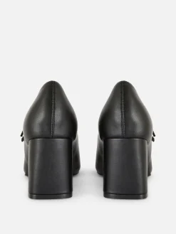 Mary Janes Aus Kunstleder Mit Absatz