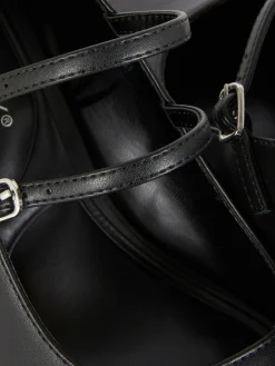 Mary Janes Aus Kunstleder Mit Absatz