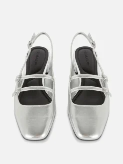 Mary Janes Mit Slingback Und Doppeltem Riemchen