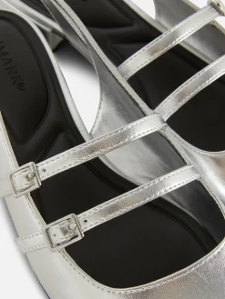 Mary Janes Mit Slingback Und Doppeltem Riemchen