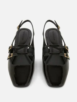 Mary Janes Mit Slingback Und Doppeltem Riemchen