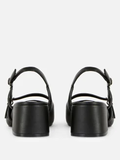 Mary-Jane-Slingbacks Mit Blockabsatz