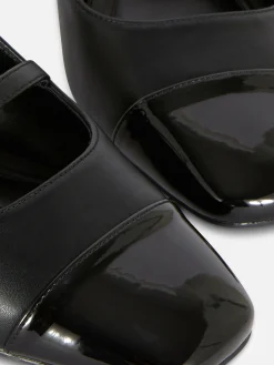 Mary-Jane-Slingbacks Mit Blockabsatz