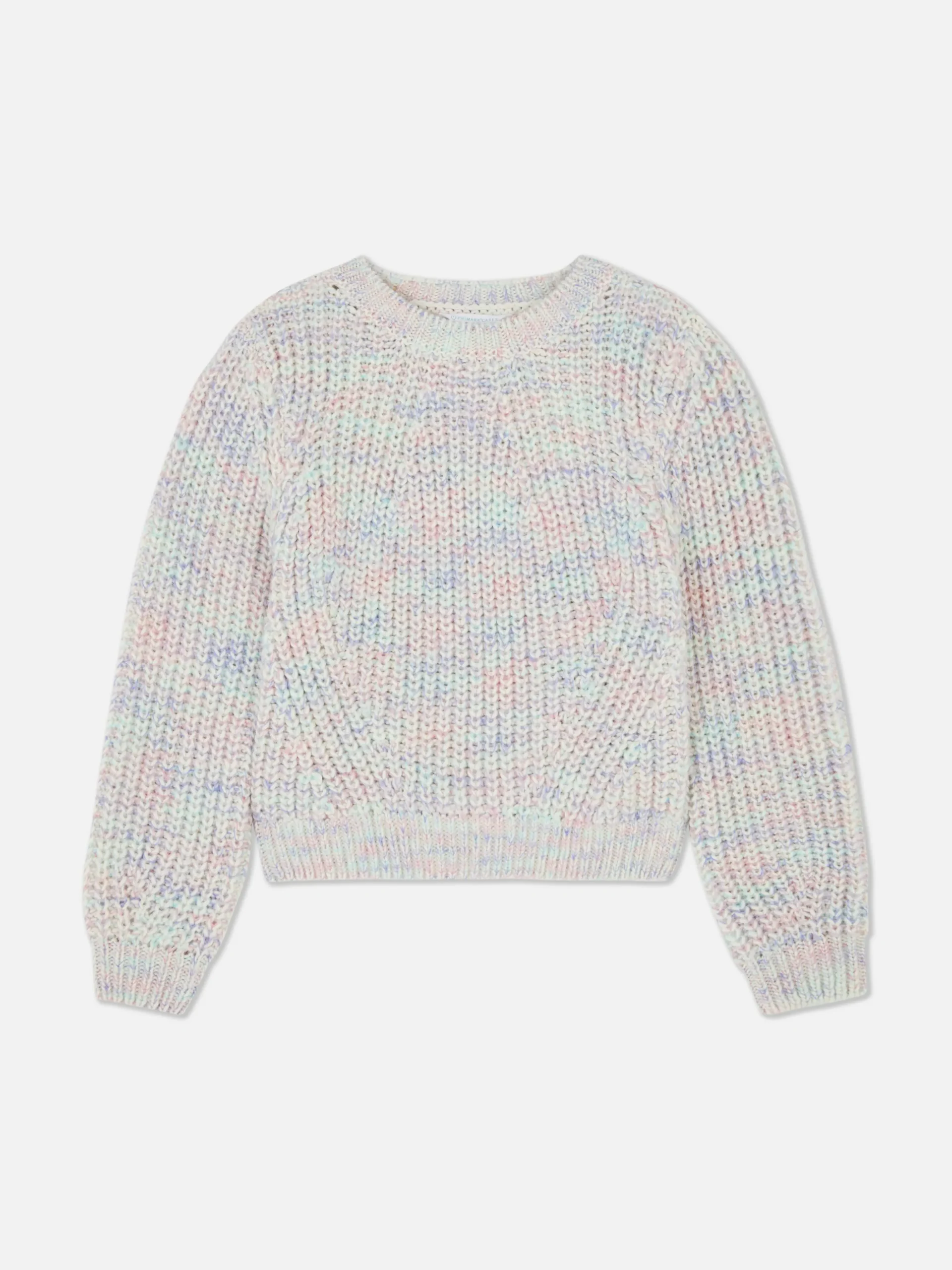 Melierter Strickpullover