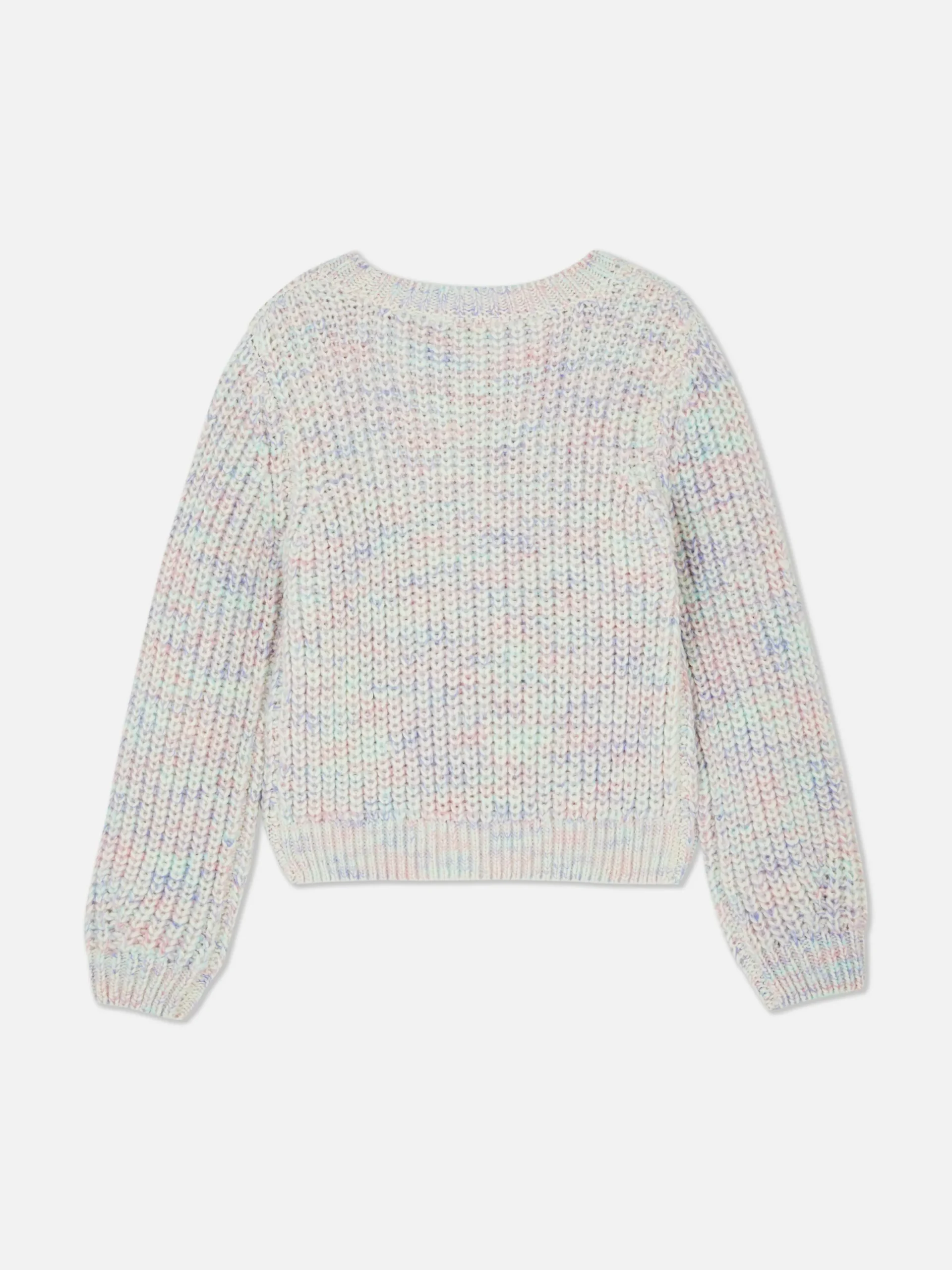 Melierter Strickpullover