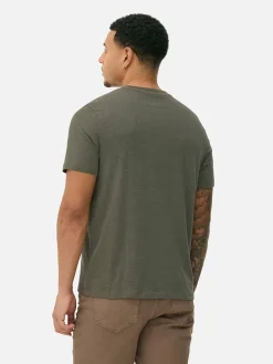 Meliertes Regular-Fit T-Shirt