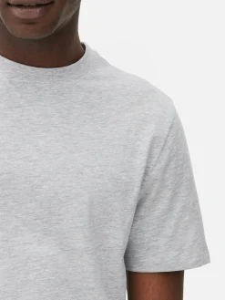 Meliertes Regular-Fit-T-Shirt