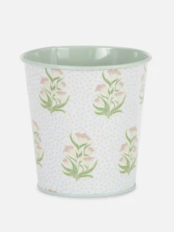 Metall-Blumentopf Mit Print