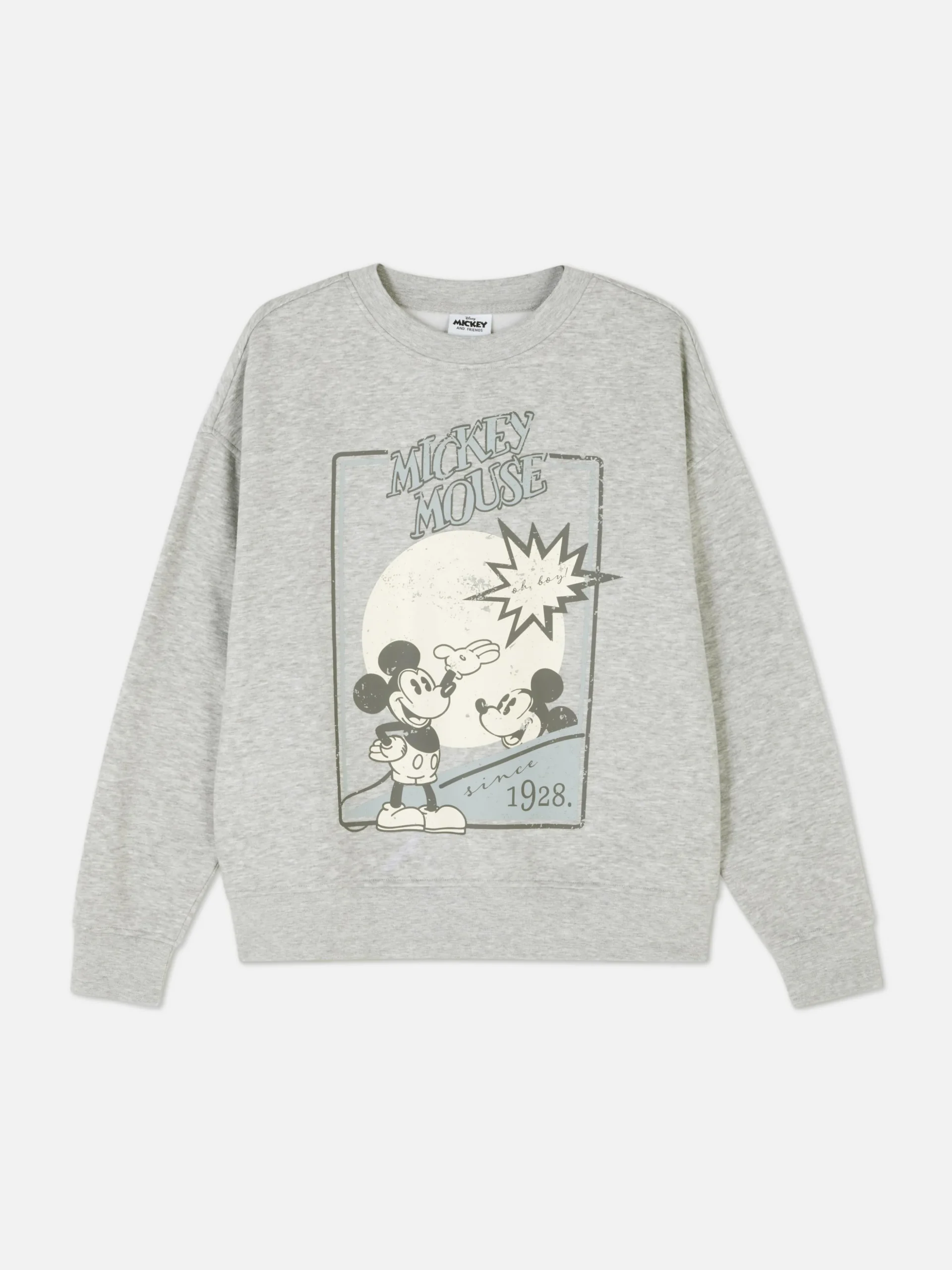 „Micky Maus“ Sweatshirt Mit Skizzen-Print