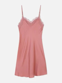 Mini-Negligé Mit Spitzenbesatz