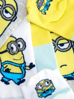 „Minions“ Sneakersocken, 3er-Pack