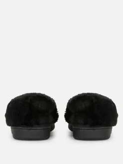 Mokassin-Hausschuhe Mit Kunstpelzfutter