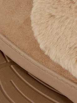 Mokassin-Hausschuhe Mit Kunstpelzfutter