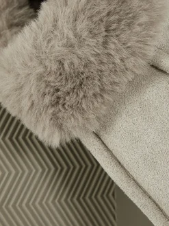 Mokassin-Hausschuhe Mit Kunstpelzfutter