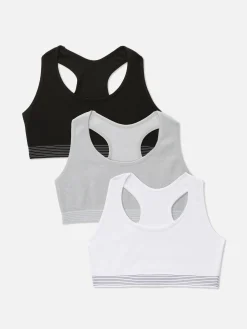 Nahtlose, Kurze Tops Mit Racerback, 3er-Pack