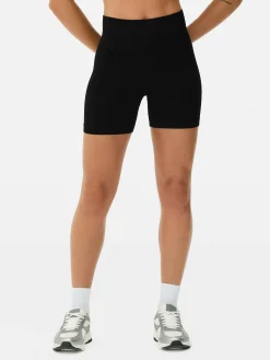 Nahtlose Performance-Shorts Mit Hoher Taille