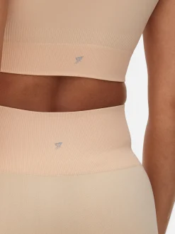 Nahtlose Yoga-Shorts Mit Hohem Bund