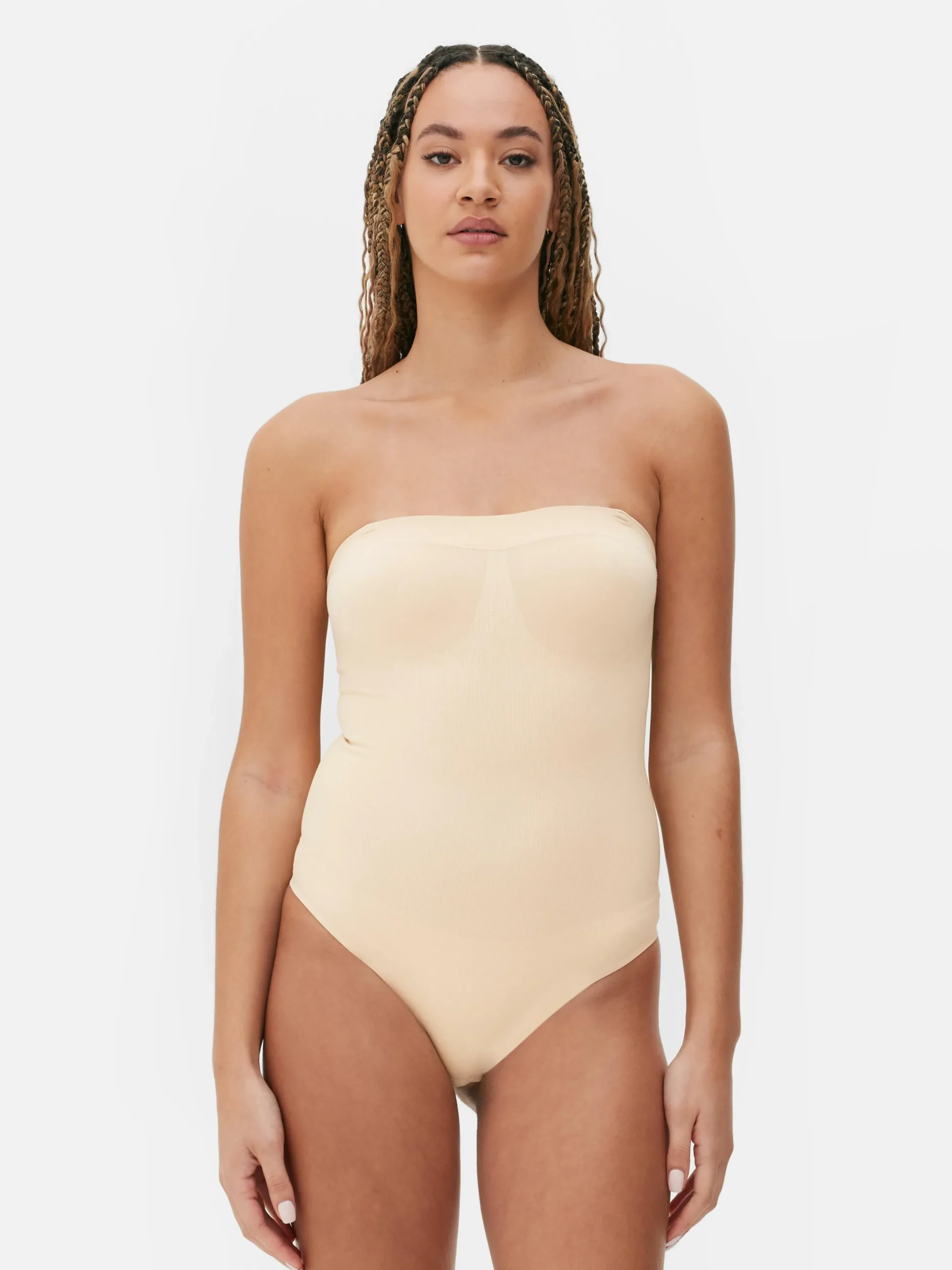 Nahtloser Bandeau-Bodysuit Mit Tanga