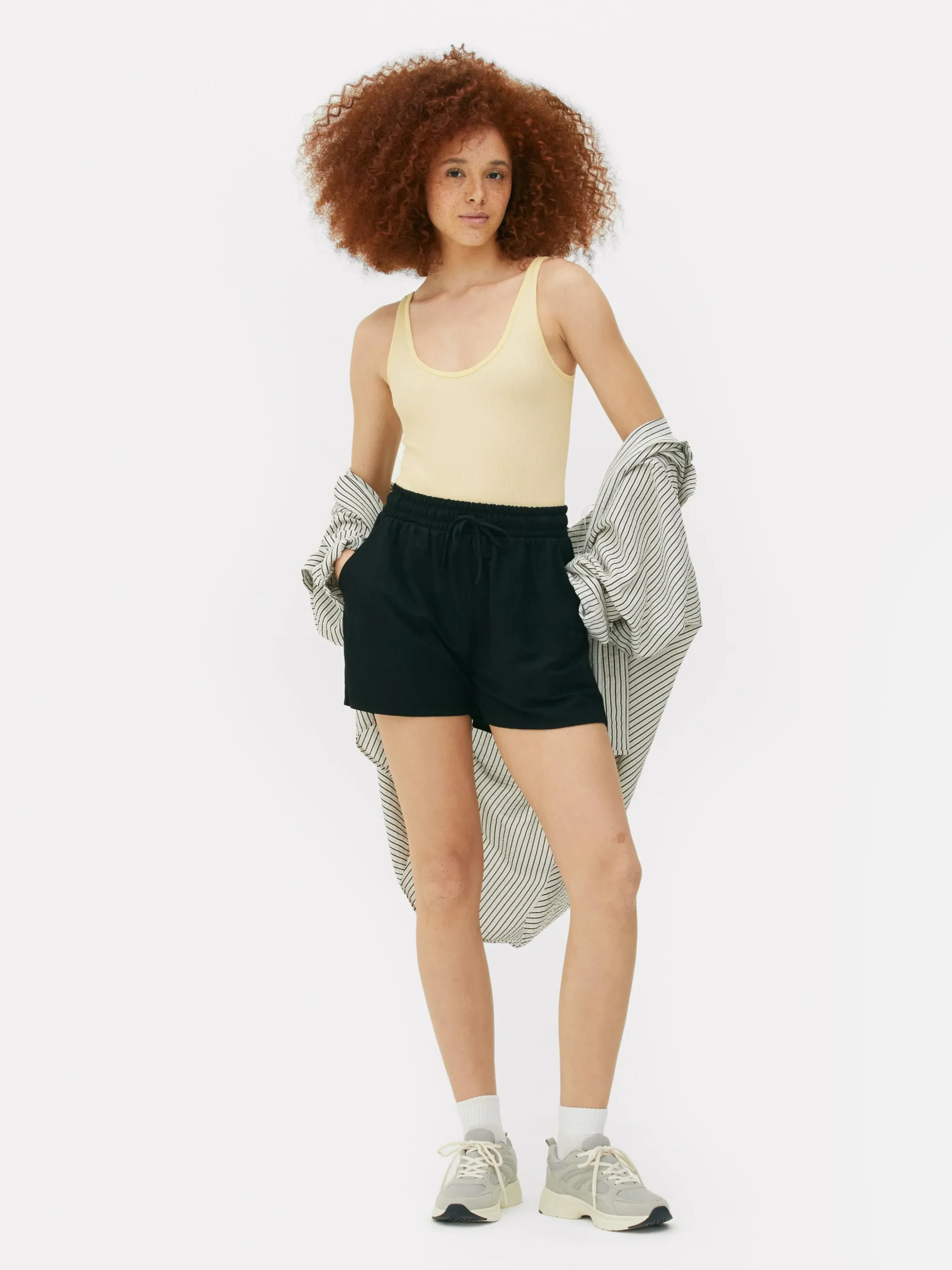 Nahtloser, Gerippter Bodysuit Mit U-Ausschnitt